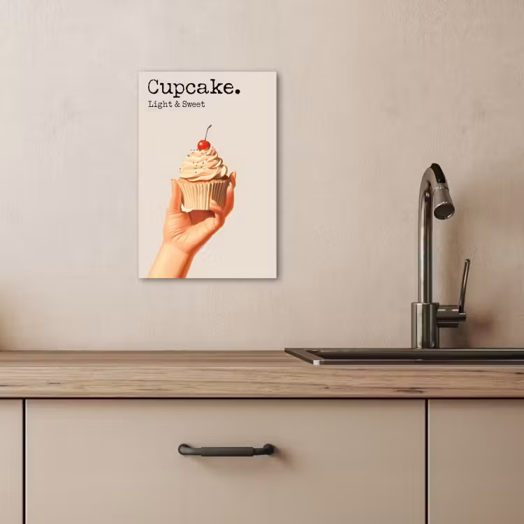 Dipinti su tela - Cupcake - Dolce - Ciliegia — 4