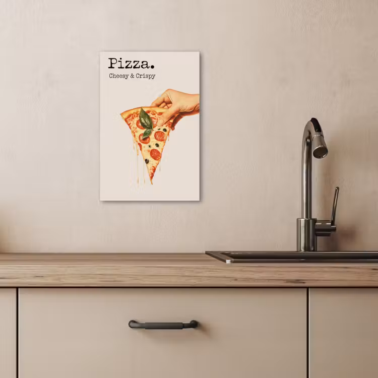 Dipinti su tela - Pizza - Formaggio - Salame piccante — 2