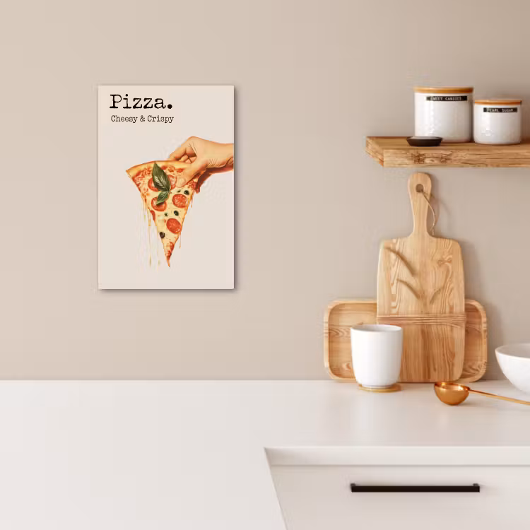 Dipinti su tela - Pizza - Formaggio - Salame piccante — 3