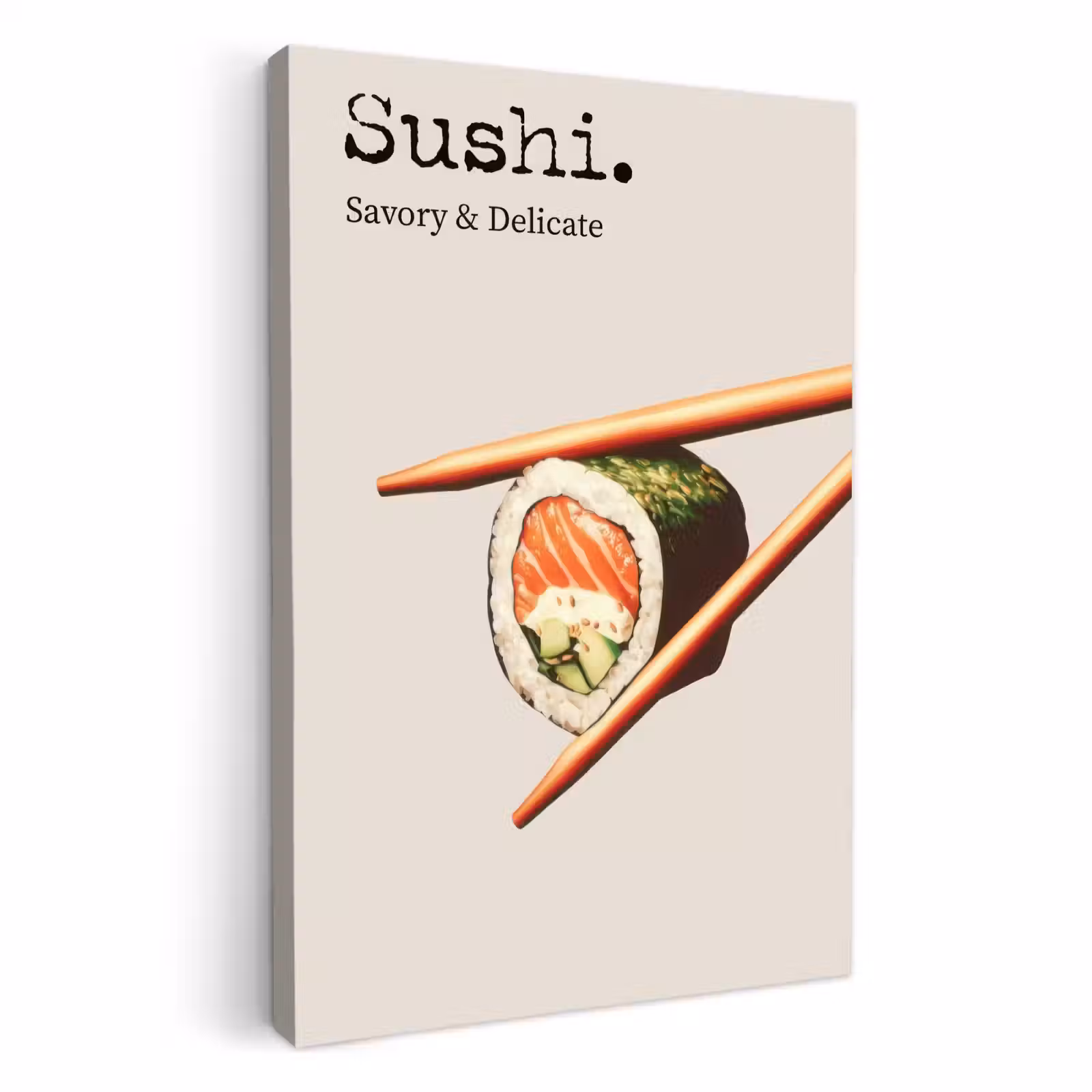 Dipinti su tela - Sushi - Salmone - Riso - Giapponese — 1