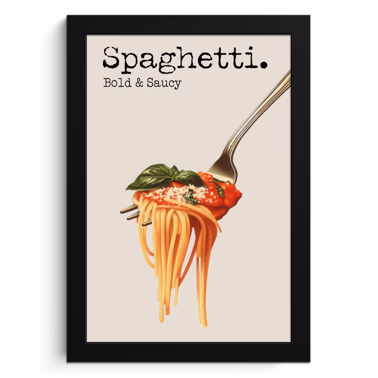 KitchenYeah - Cucina - Cornice per foto - Spaghetti - salsa di pomodoro - parmigiano — 1