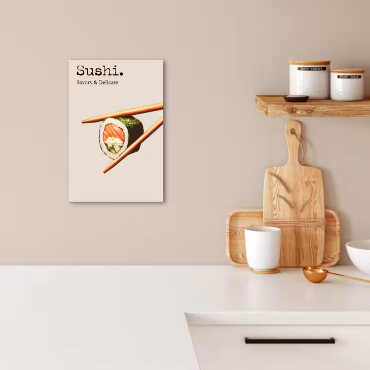 Dipinti su tela - Sushi - Salmone - Riso - Giapponese — 2