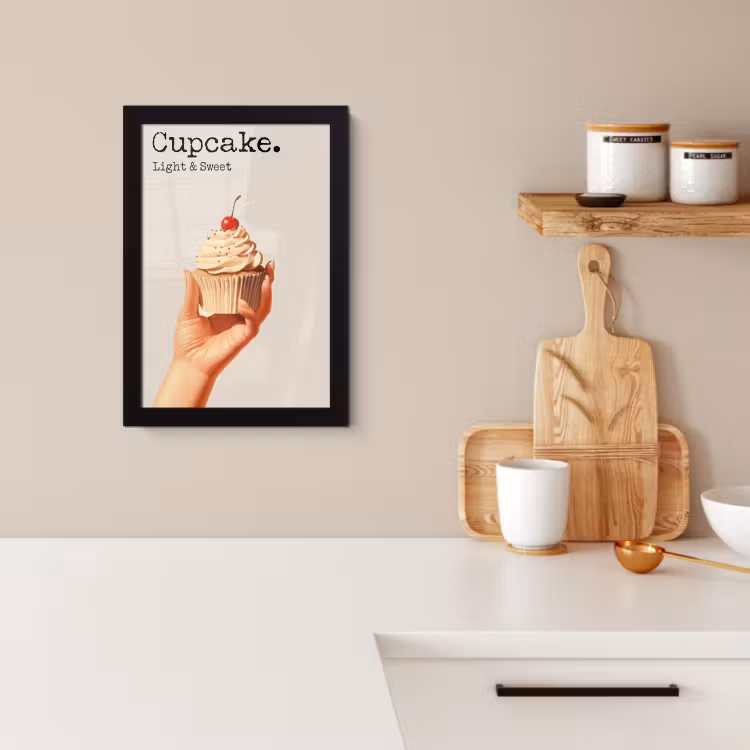 KitchenYeah - Cucina - Cornice per foto - Cupcake - Dolce - Ciliegia — 2