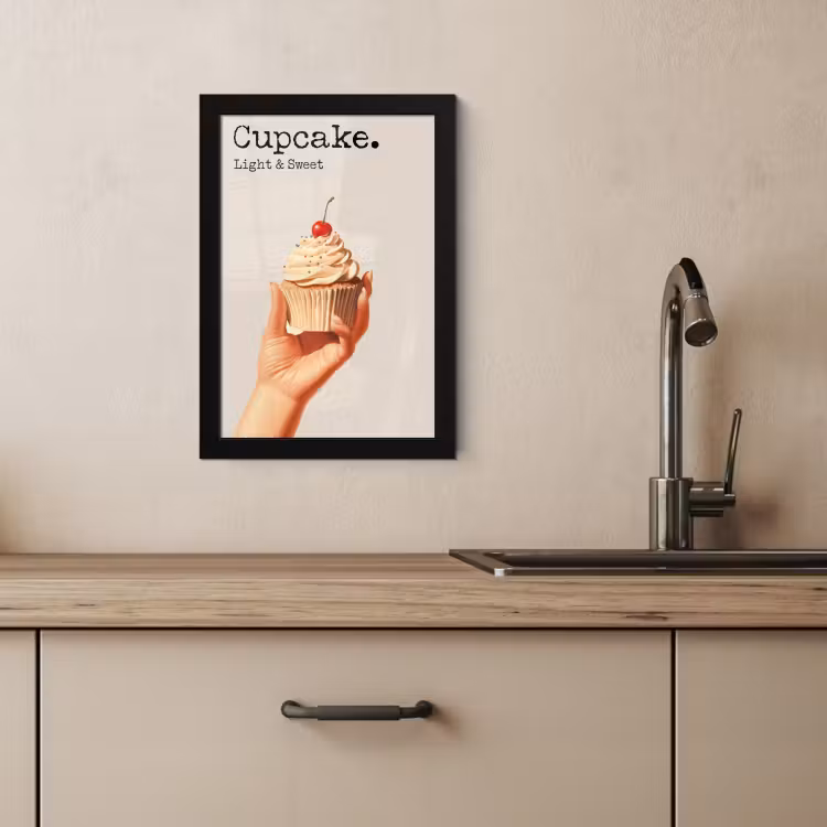 KitchenYeah - Cucina - Cornice per foto - Cupcake - Dolce - Ciliegia — 3
