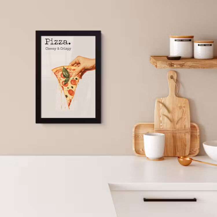 KitchenYeah - Cucina - Cornice per foto - Pizza - Formaggio - Salame piccante — 2