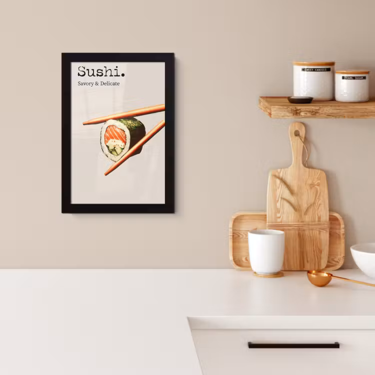 KitchenYeah - Cucina - Cornice per foto - Sushi - Salmone - Riso - Giapponese — 2