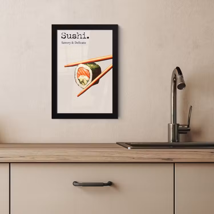 KitchenYeah - Cucina - Cornice per foto - Sushi - Salmone - Riso - Giapponese — 4