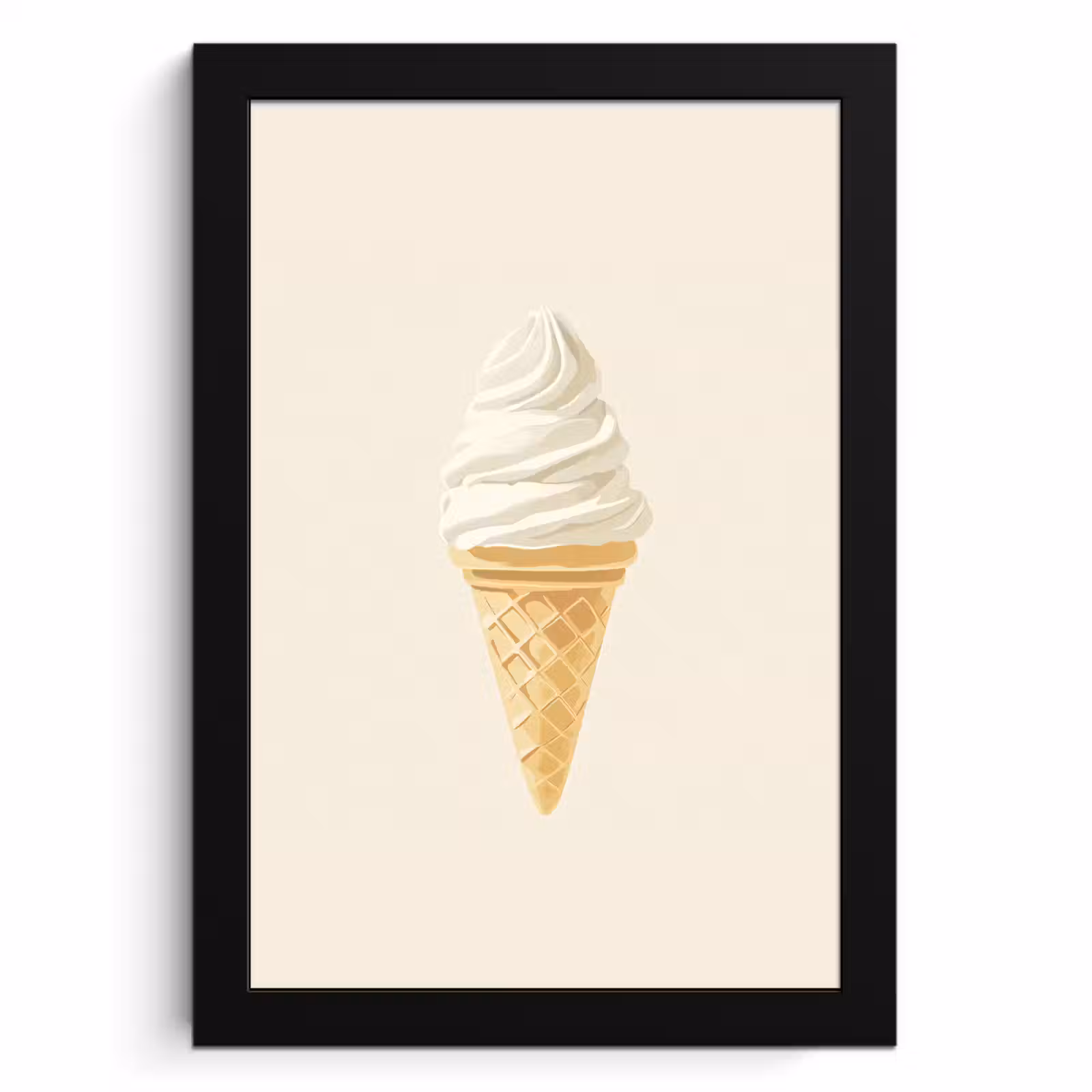 KitchenYeah - Cucina - Cornice per foto - Cono gelato - Bianco — 1