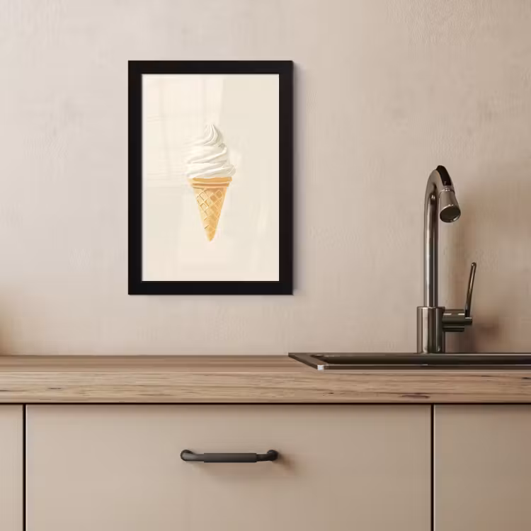 KitchenYeah - Cucina - Cornice per foto - Cono gelato - Bianco — 3