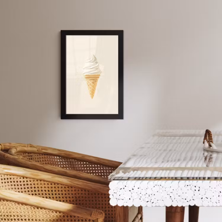 KitchenYeah - Cucina - Cornice per foto - Cono gelato - Bianco — 4
