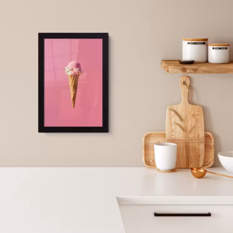 KitchenYeah - Cucina - Cornice per foto - Corno - Paletta per gelato - Rosa — 2