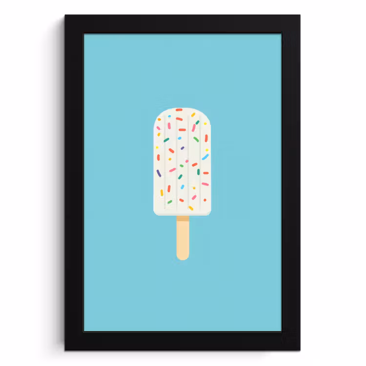KitchenYeah - Cucina - Cornice per foto - Gelato - Bastoncino - Spolverini - Azzurro — 1