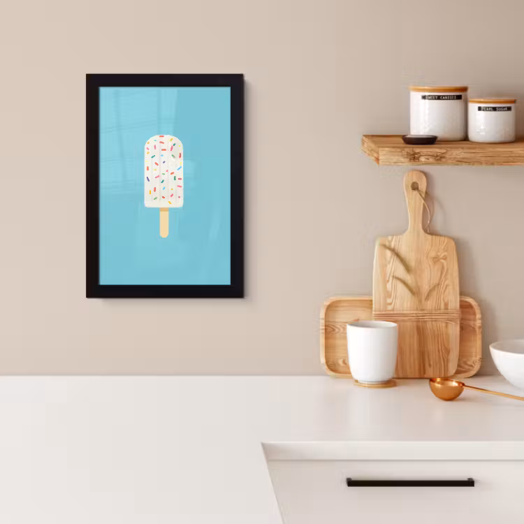 KitchenYeah - Cucina - Cornice per foto - Gelato - Bastoncino - Spolverini - Azzurro — 2