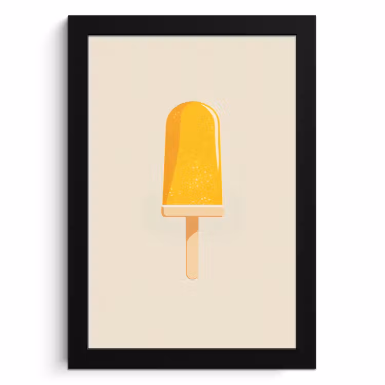 KitchenYeah - Cucina - Cornice per foto - Gelato all'arancia - stecco - acqua — 1