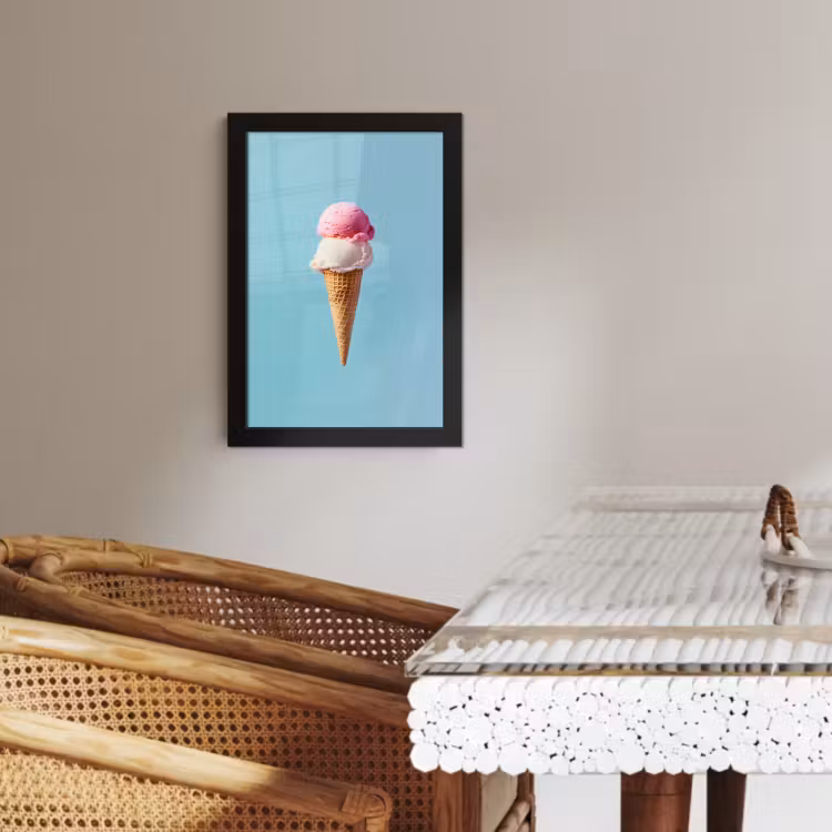 KitchenYeah - Cucina - Cornice per foto - Gelato Scoop - cono - Blu — 2