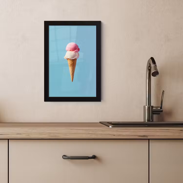 KitchenYeah - Cucina - Cornice per foto - Gelato Scoop - cono - Blu — 4