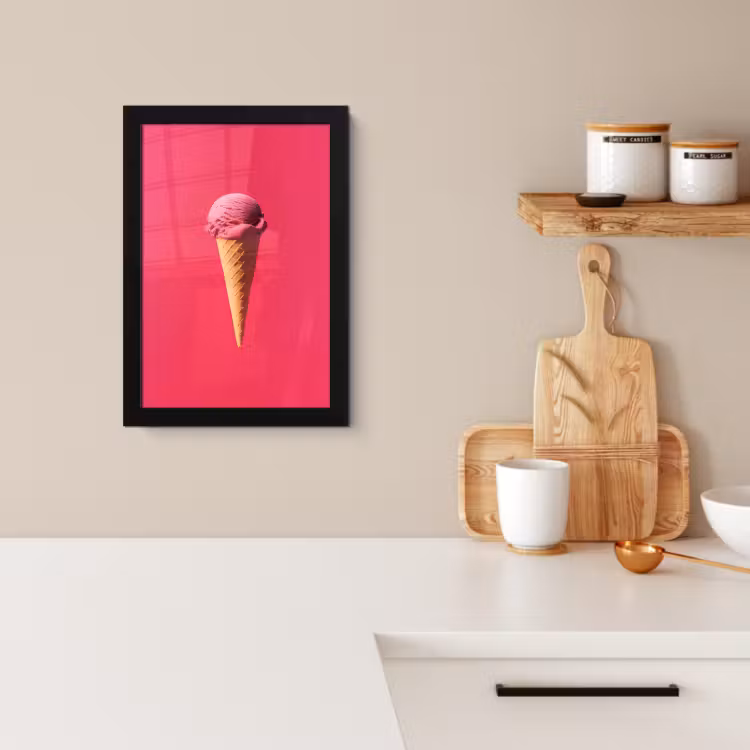 KitchenYeah - Cucina - Cornice per foto - Paletta per gelato - Rosa - Corno — 2