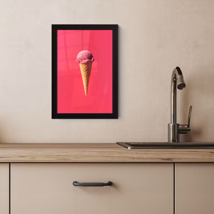 KitchenYeah - Cucina - Cornice per foto - Paletta per gelato - Rosa - Corno — 3