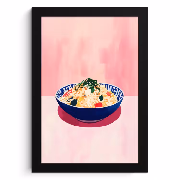 KitchenYeah - Cucina - Cornice per foto - Riso - Illustrazione - Ciotola - Verdura — 1