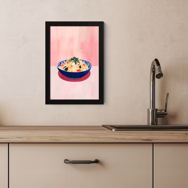 KitchenYeah - Cucina - Cornice per foto - Riso - Illustrazione - Ciotola - Verdura — 3