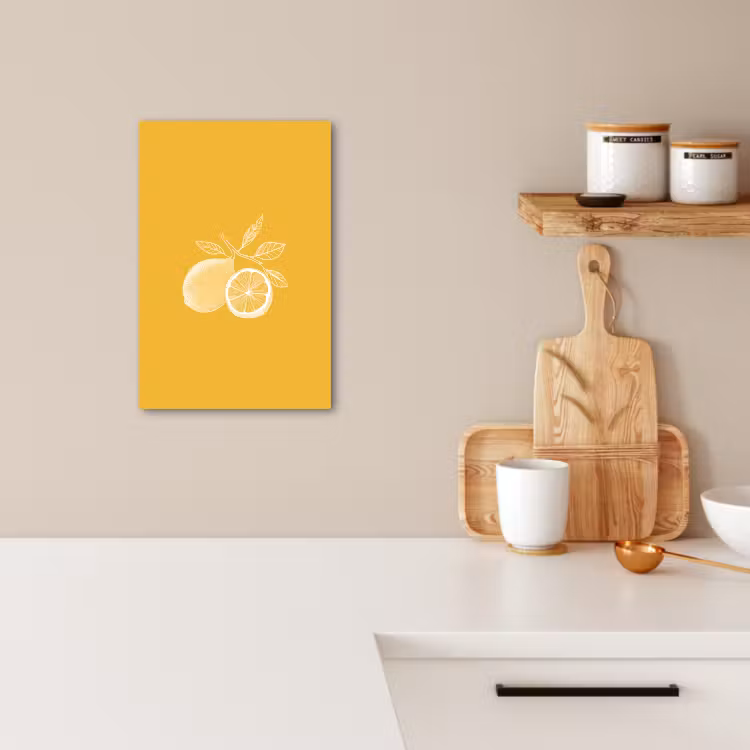 Dipinti su tela - Limoni - Illustrazione - Minimalista - Giallo — 2