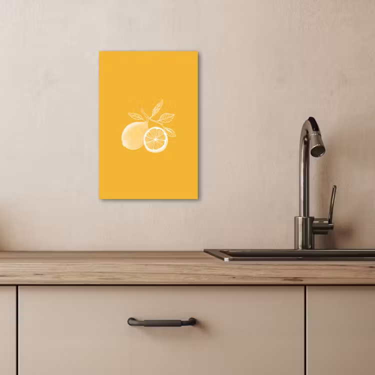 Dipinti su tela - Limoni - Illustrazione - Minimalista - Giallo — 3