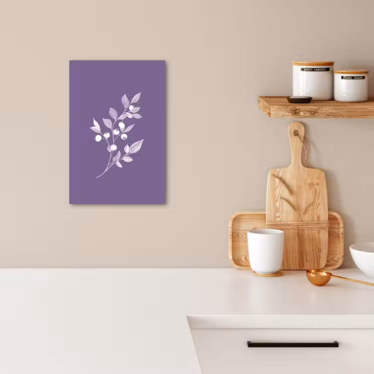 Dipinti su tela - Ramo - Grazioso - Foglie - Minimalista — 2