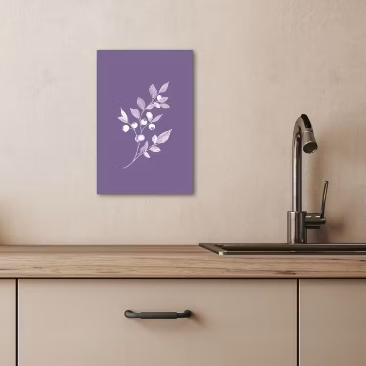 Dipinti su tela - Ramo - Grazioso - Foglie - Minimalista — 4