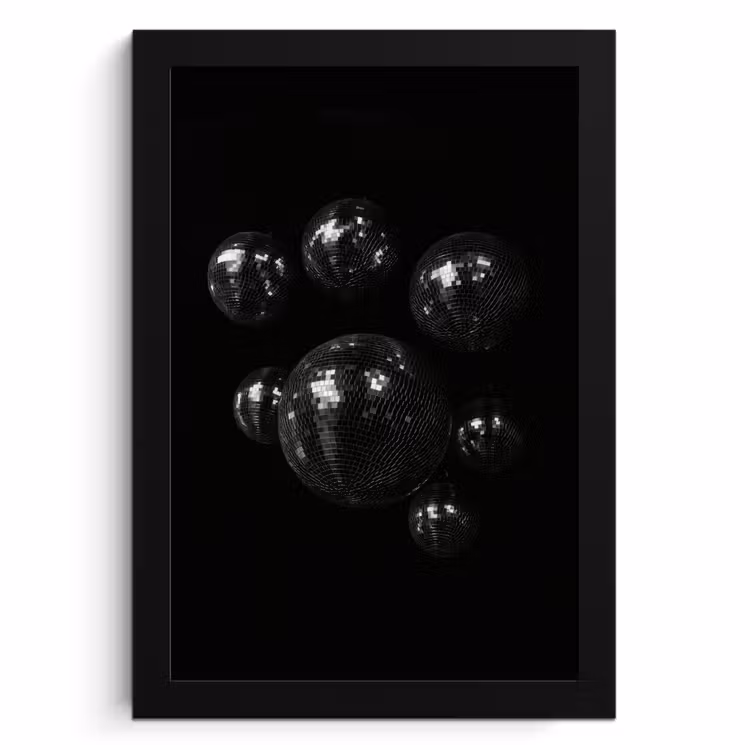 KitchenYeah - Cucina - Cornice per foto - Palline da discoteca - Minimalista - Nero — 1