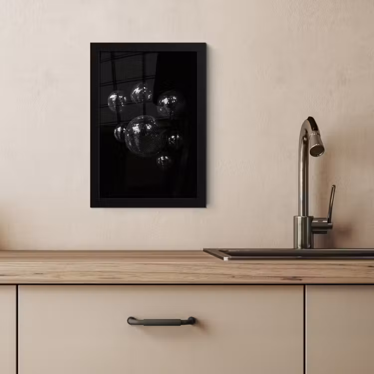 KitchenYeah - Cucina - Cornice per foto - Palline da discoteca - Minimalista - Nero — 4