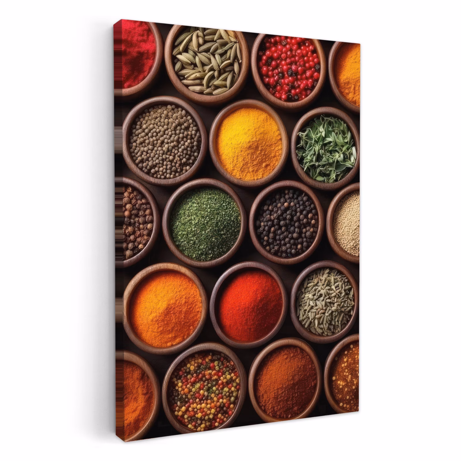 KitchenYeah - Cucina - Tela - Vassoi - Legno - Erbe - Colorati — 1