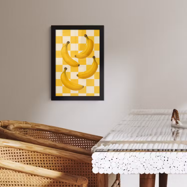 KitchenYeah - Cucina - Cornice per foto - Banane - Giallo - Bloccato — 2
