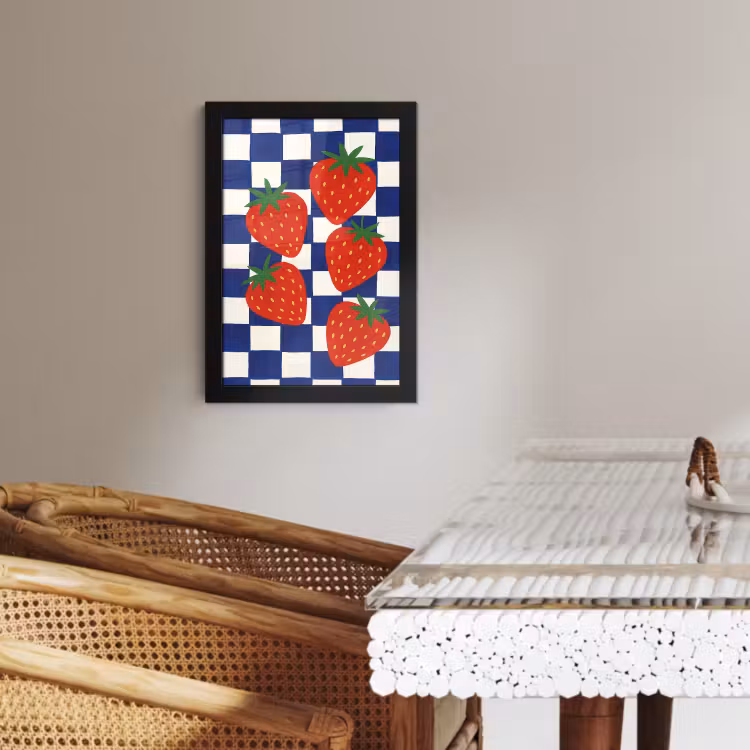 KitchenYeah - Cucina - Cornice per foto - Bloccato - Blu - Fragola — 4