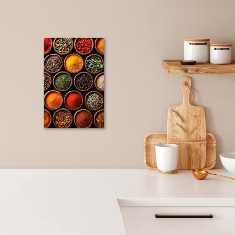 KitchenYeah - Cucina - Tela - Vassoi - Legno - Erbe - Colorati — 2