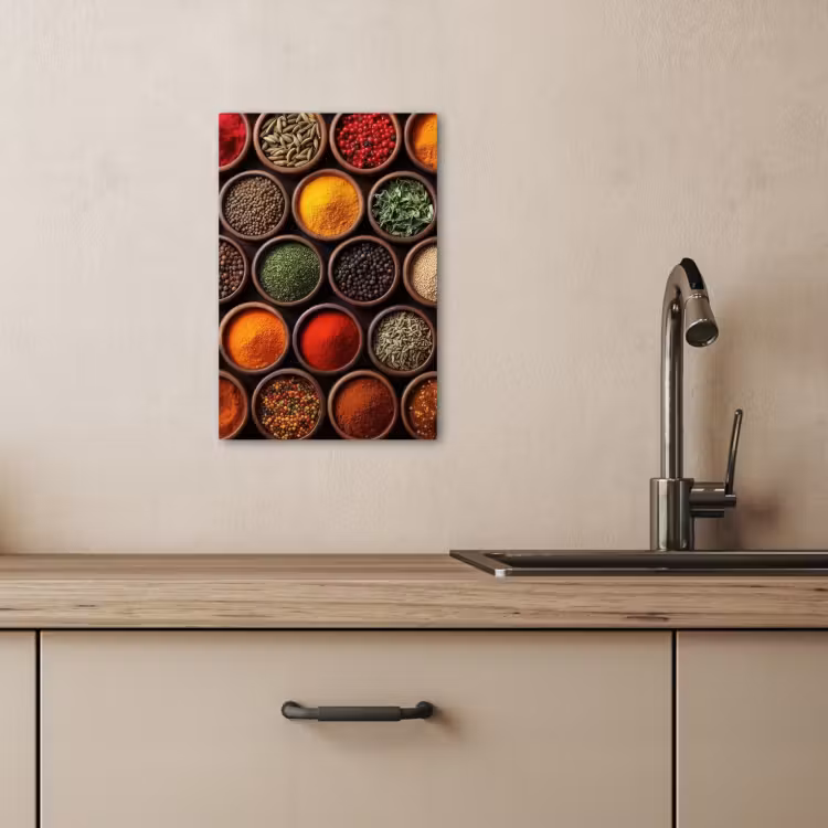 KitchenYeah - Cucina - Tela - Vassoi - Legno - Erbe - Colorati — 3