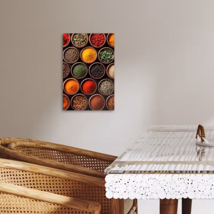 KitchenYeah - Cucina - Tela - Vassoi - Legno - Erbe - Colorati — 4