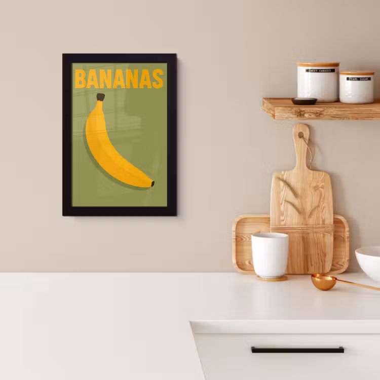 KitchenYeah - Cucina - Cornice per foto - Banana - Minimalista - Giallo — 4
