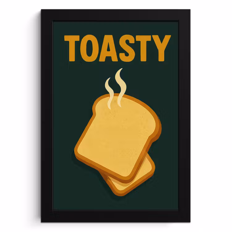 KitchenYeah - Cucina - Cornice per foto - Pane - Toast - Verde - Minimalista — 1