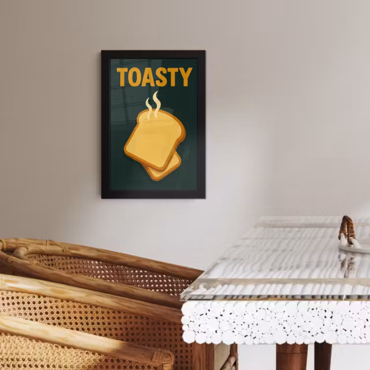 KitchenYeah - Cucina - Cornice per foto - Pane - Toast - Verde - Minimalista — 2