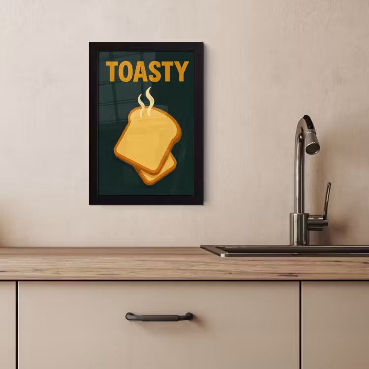 KitchenYeah - Cucina - Cornice per foto - Pane - Toast - Verde - Minimalista — 4