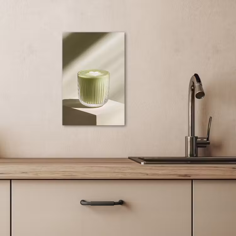 KitchenYeah - Cucina - Tela - Matcha - Vetro - Verde - Minimalista — 1