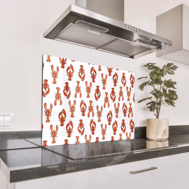 Paraschizzi cucina - Nostalgico - Costiero - Mare - Aragosta - Rosso - Arancione — 1
