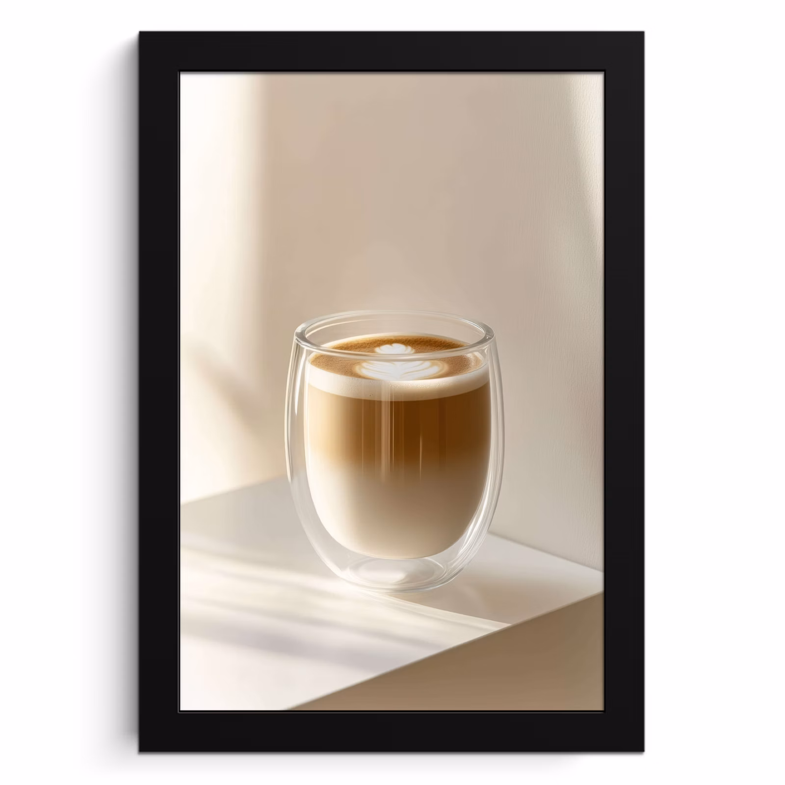 Cornice per foto - Tazza - Latte - Minimalista - Ombra — 1