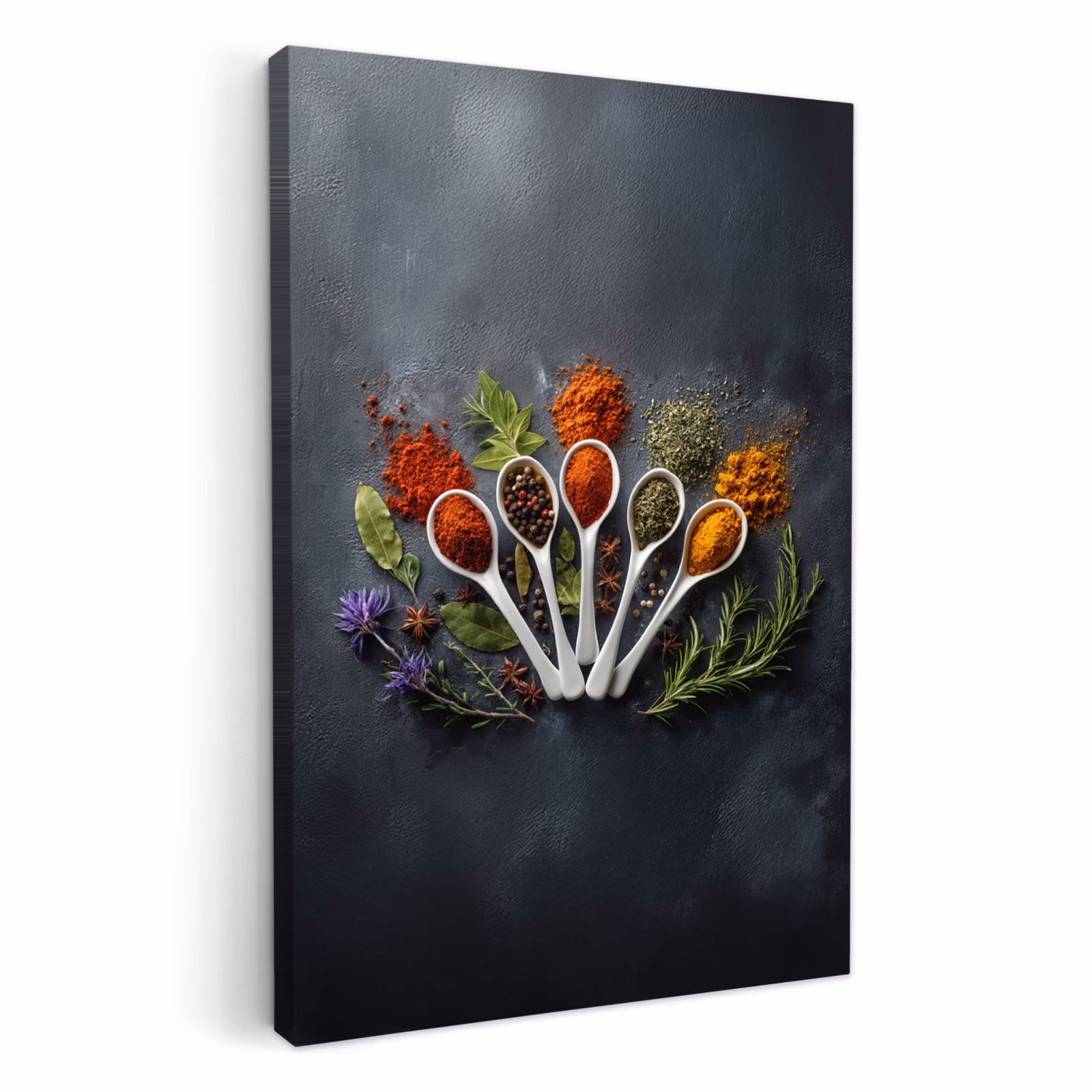 KitchenYeah - Cucina - Tela - Cucchiai - Bianco - Polvere - Spezie — 1