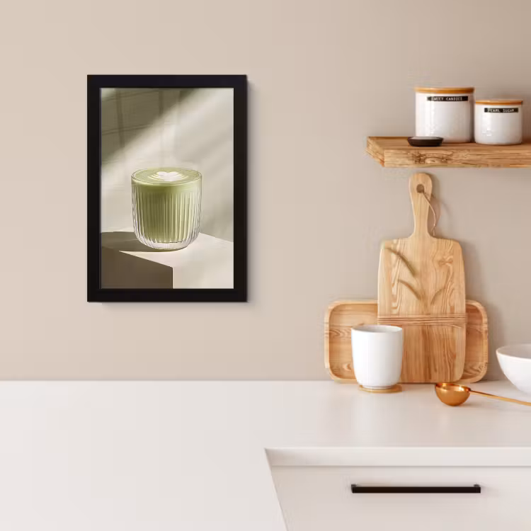 Cornice per foto - Matcha - Vetro - Verde - Minimalista — 2