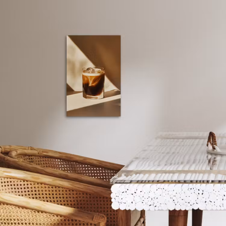 KitchenYeah - Cucina - Tela - Bicchiere - Caffè freddo - Ombra - Marrone — 1
