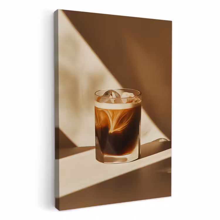 KitchenYeah - Cucina - Tela - Bicchiere - Caffè freddo - Ombra - Marrone — 2