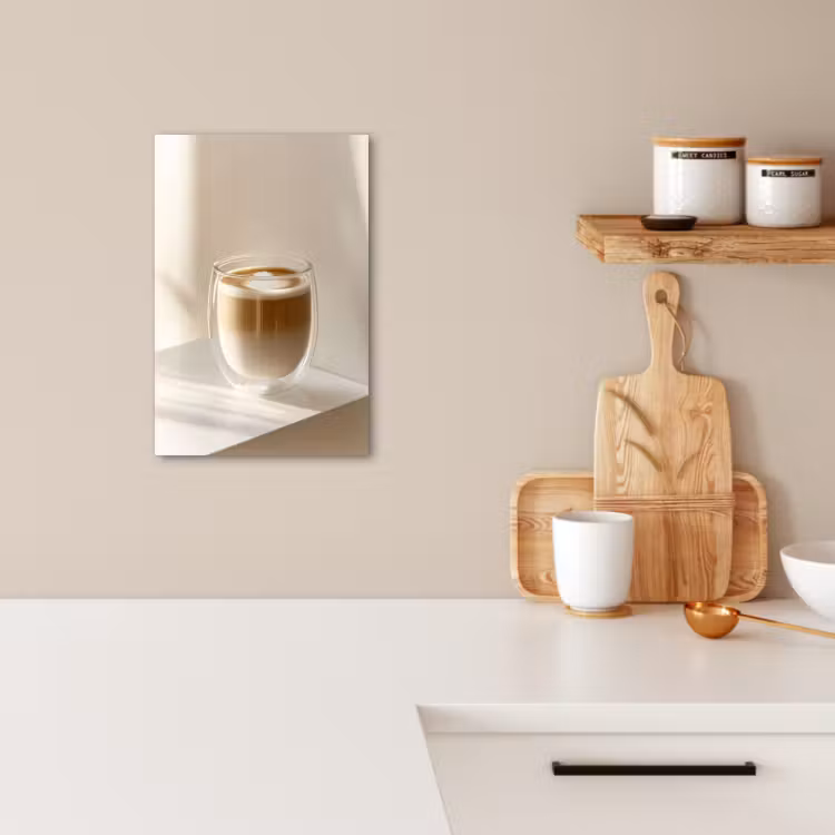 KitchenYeah - Cucina - Tela - Tazza - Latte - Minimalista - Ombra — 1