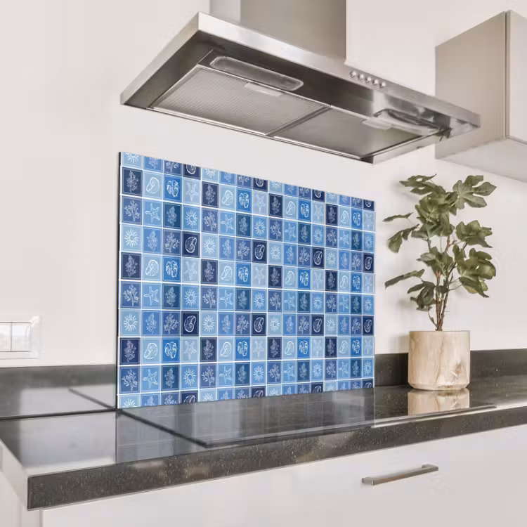 Paraschizzi cucina - Nostalgico - Costiero - Estate - Blu — 1