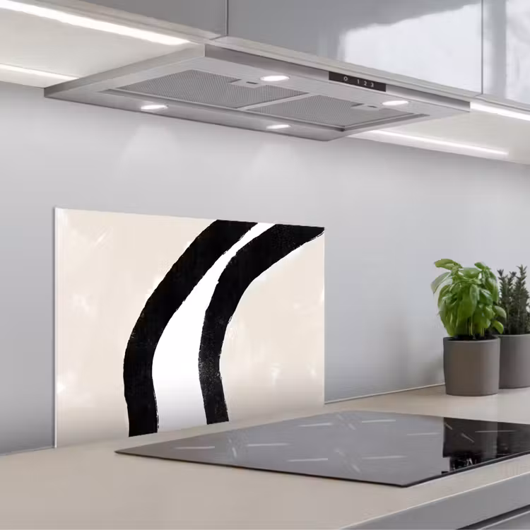Paraschizzi cucina - Astratto - Linea - Design - Pastello — 1